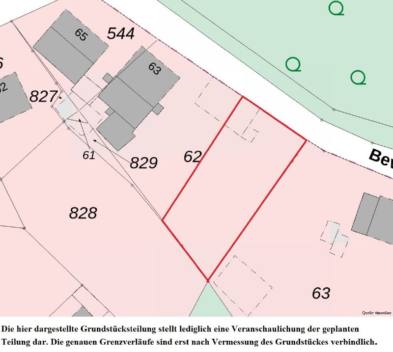 Blick Richtung Straße